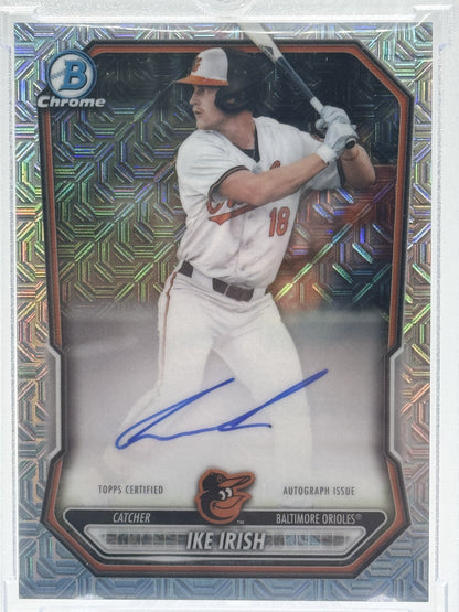 2026 Bowman  #BMA-II Ike Irish Chrome Mojo Autographs Refractor