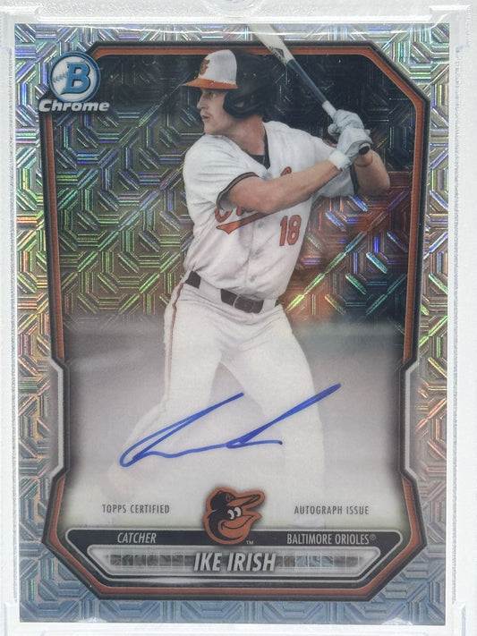 2026 Bowman  #BMA-II Ike Irish Chrome Mojo Autographs Refractor