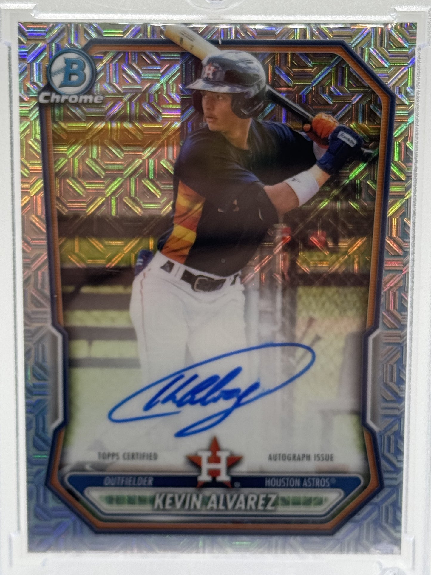 2025 Bowman Chrome #BMA-KA Kevin Alvarez Prospect Autographs Mega Mojo