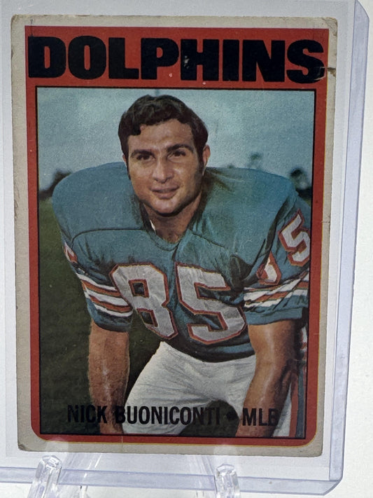 1972 Topps #43 Nick Buoniconti