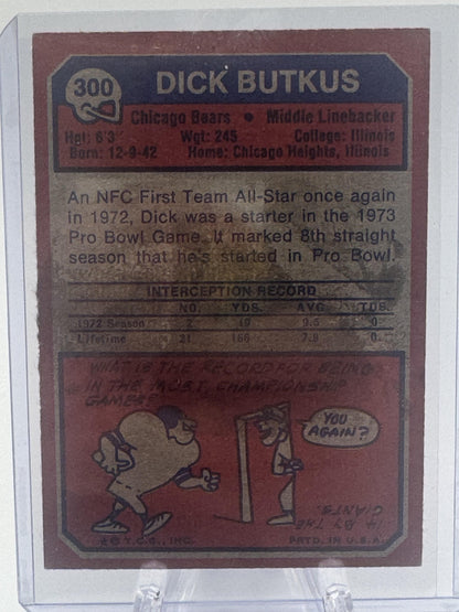 1973 Topps #300 Dick Butkus