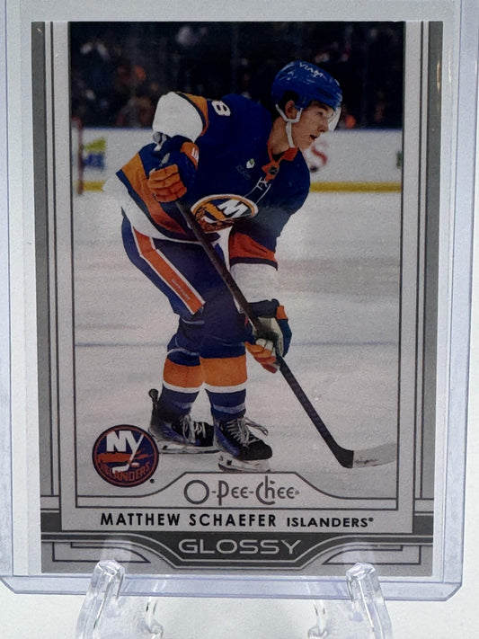 2025-26 Upper Deck #OG-28 Matthew Schaefer O-Pee-Chee Glossy