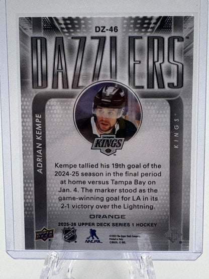 2025-26 Upper Deck #DZ-46 Adrian Kempe Dazzlers Orange