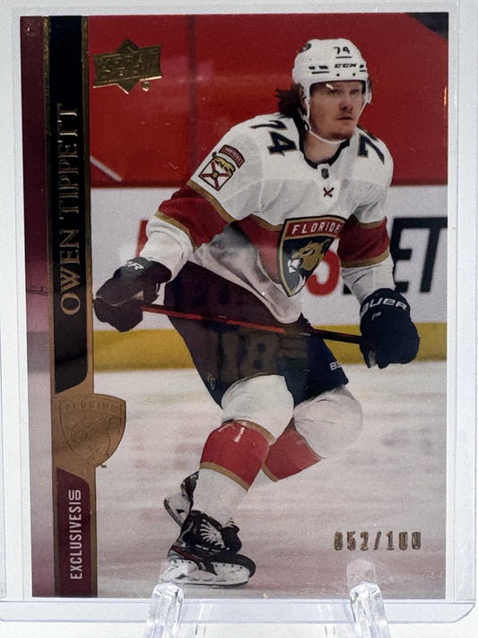 2020-21 Upper Deck #559 Owen Tippett UD Exclusives # 52/100