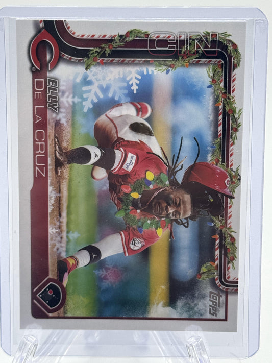 2025 Topps Holiday #H97b Elly De La Cruz