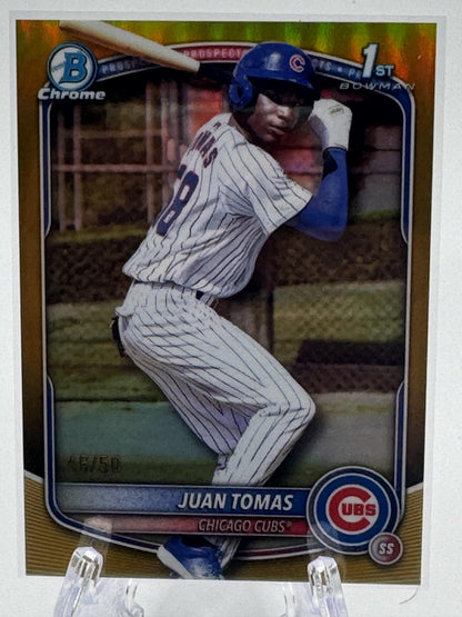 2019 Bowman #BCP-84 Aramis Ademan Chrome Prospects Orange Shimmer Refractor #/25